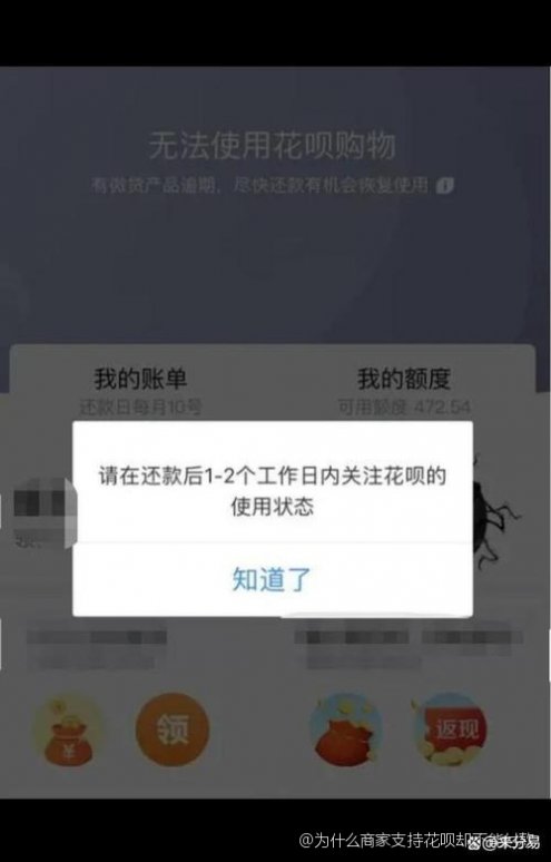 為什么花唄不能支付